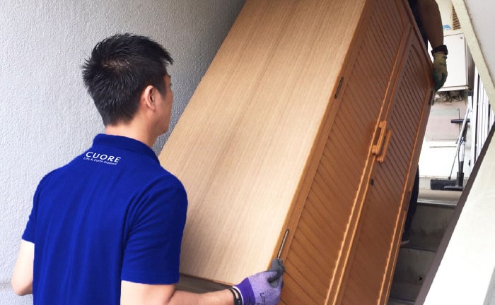 重たい物もスタッフが対応