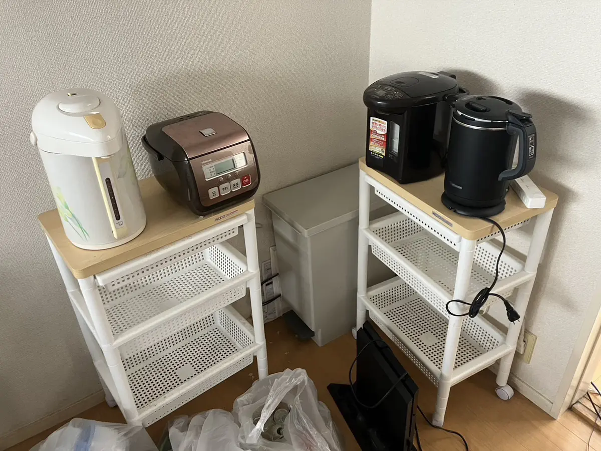 「引越し前に家電や家財類をまとめて回収しました」作業写真